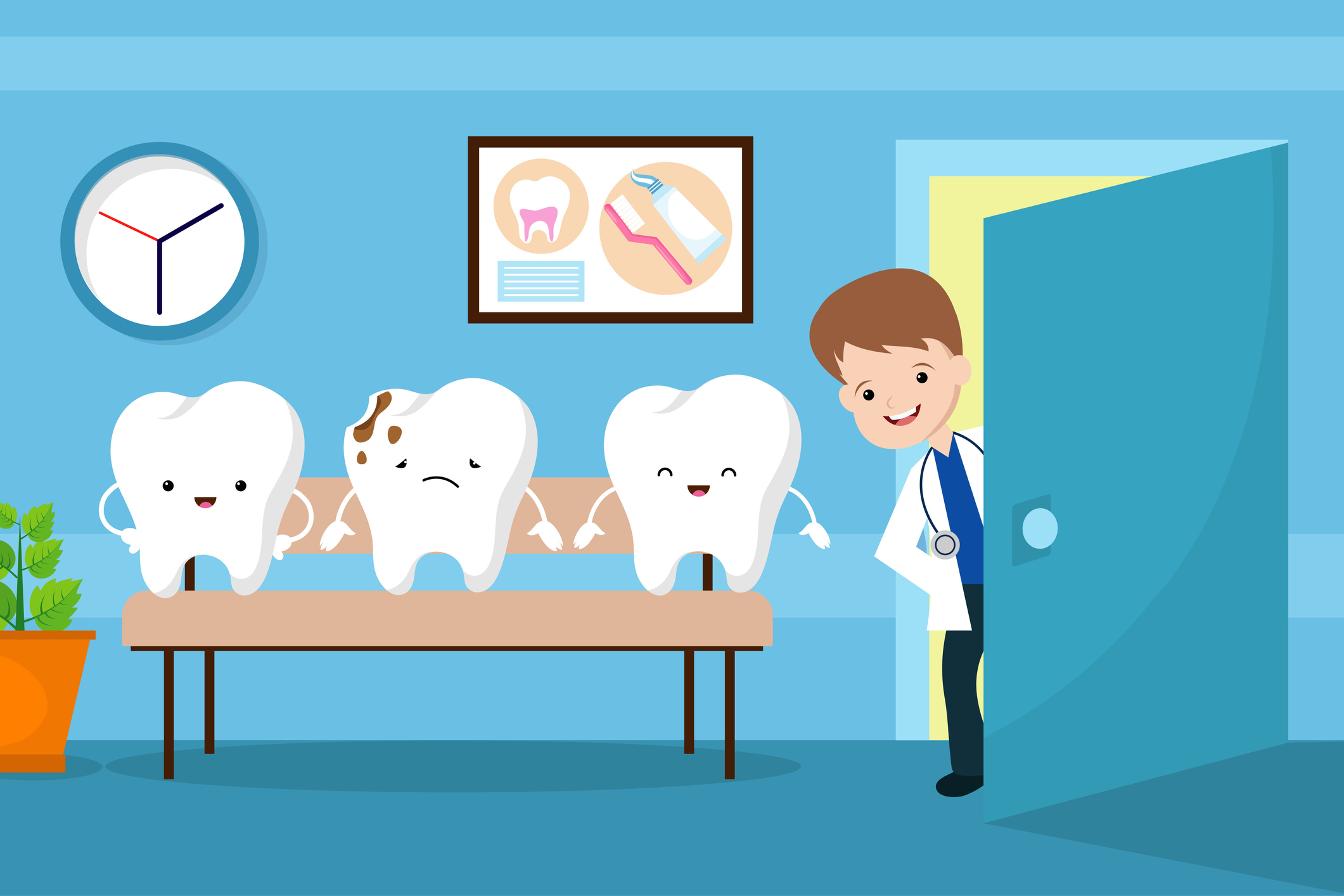 Tooth at the Dentist Office Tooth at the Dentist Office