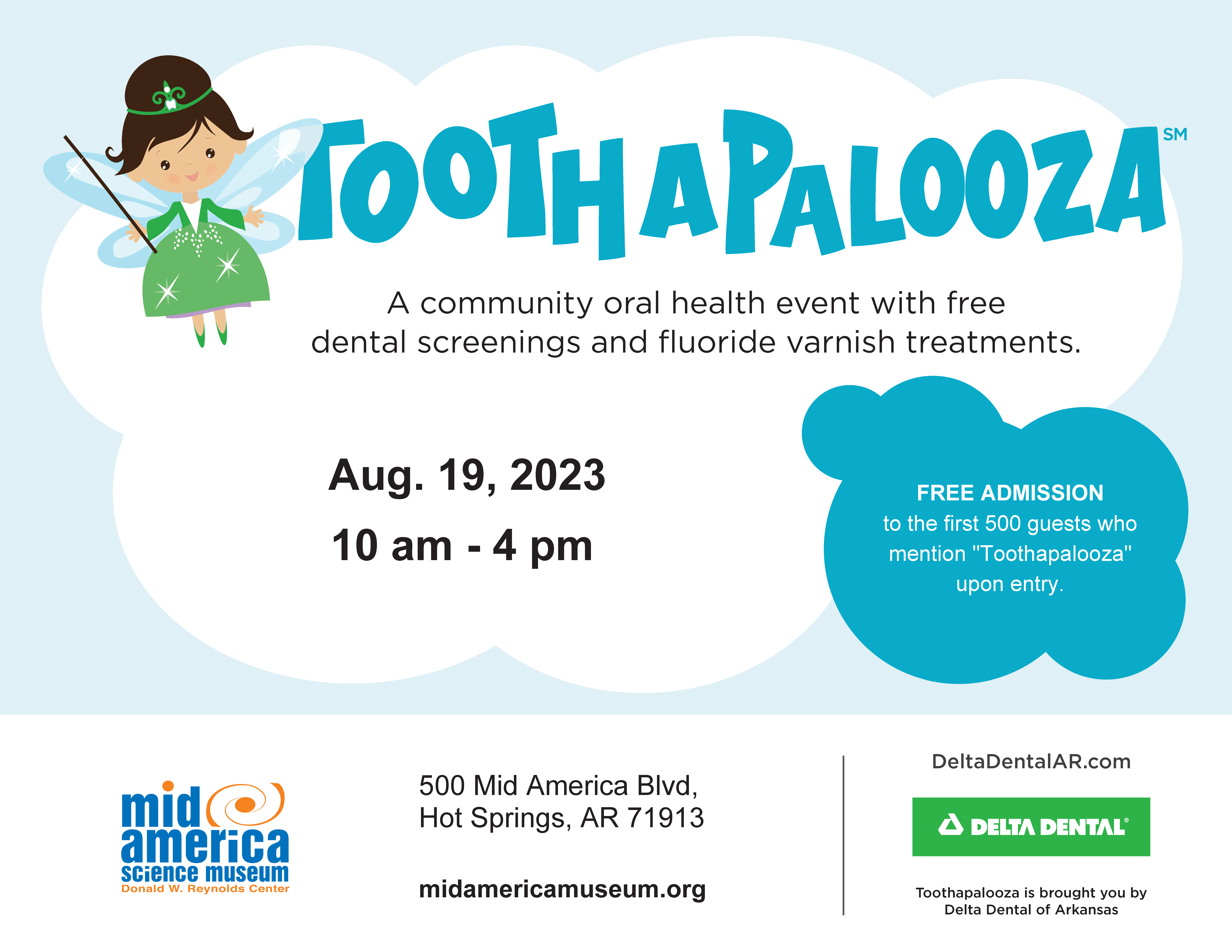 Toothapalooza 2023 Mid-America Museum Infographic