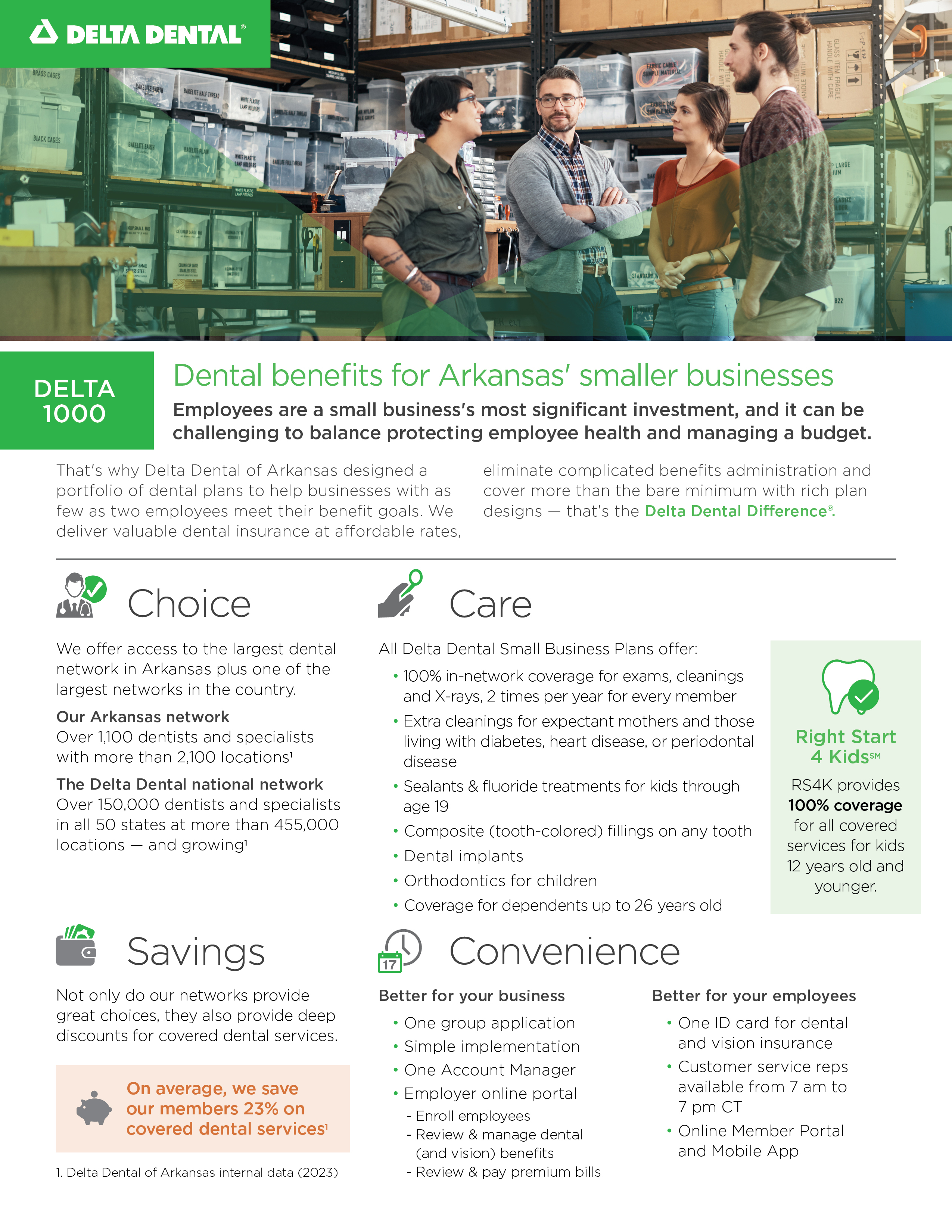 DDAR Small Group Plan 1000 Flyer