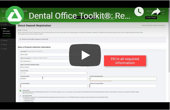 dental office toolkit federal