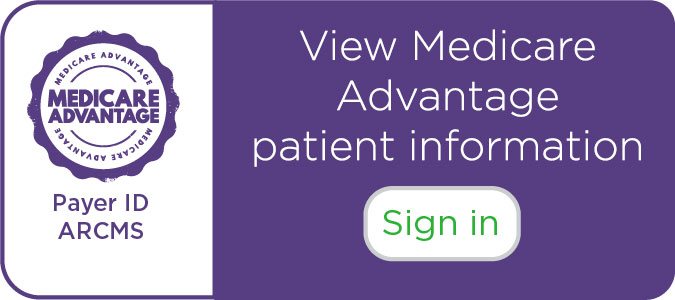 View Medicare Advantage patient information