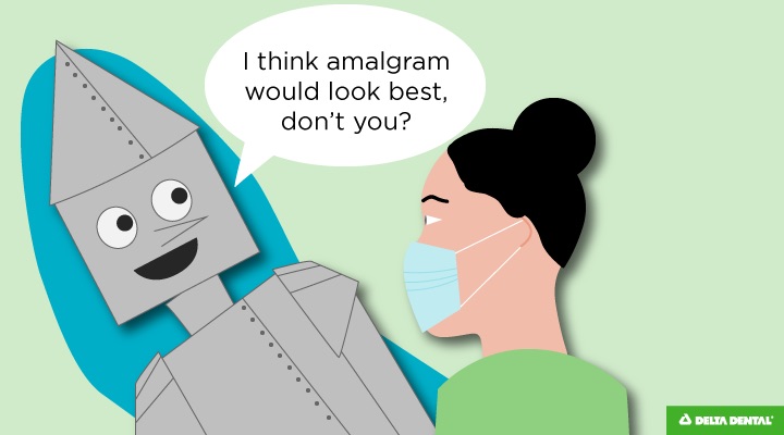 Funny amalgram dental office meme